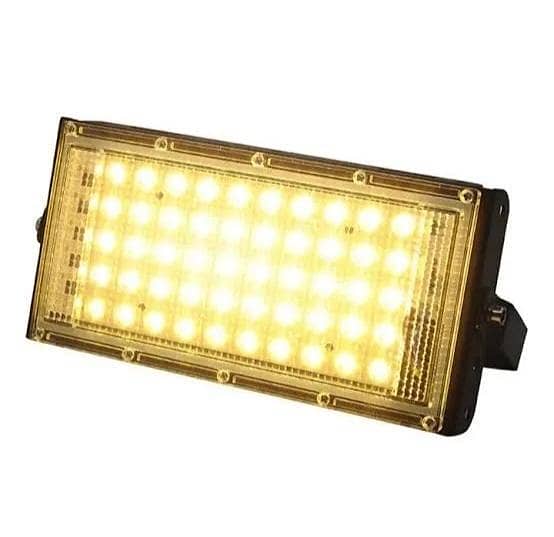 50W LED Flood Light Warm White, Waterproof Outdoor Garden and Landscape Lamp, AC 220V