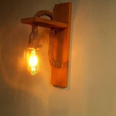 Wooden Wall Rustic Lamp/Lamps/wall  decoration  racks/decoration items