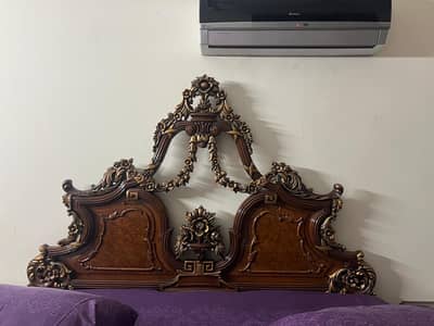 wooden bed \ king size bed \ double bed \ furniture for sale