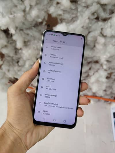 Realme c 35 ,4/128 only WhatsApp number03468444939