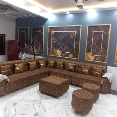 L shape 9 seter sofa