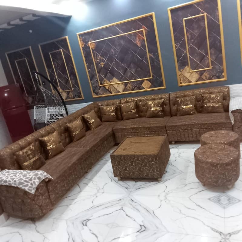 L shape 9 seter sofa 2