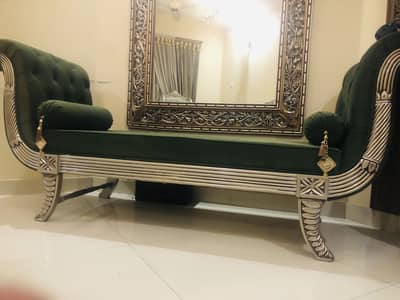 3 seater deewan sofa kalamkaar design new never used