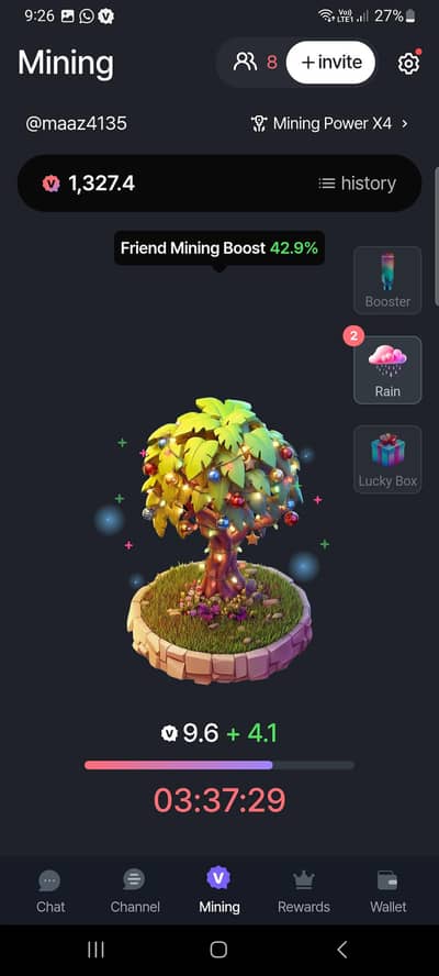 Mobile chalate chalate earning  Mining ab FREE!