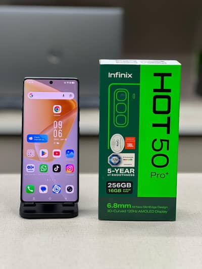 Infinix Hot 50 Pro Plus 16/256 GB 10/10 Condition With Box Charger