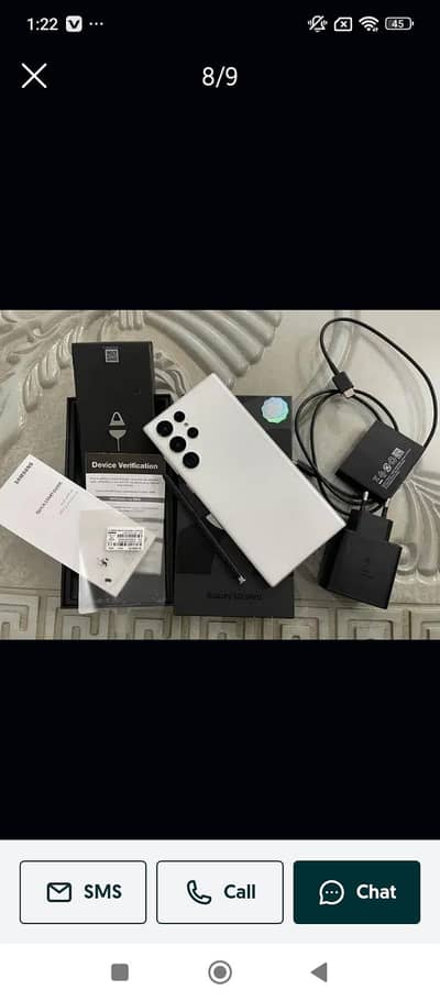 Samsung galaxy S22 ultra PTA approved urgent sale contact OLX