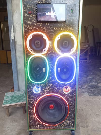 Ultimate 10"Android Sound Tower |Dual Amps | Dual Supply |Neon Edition