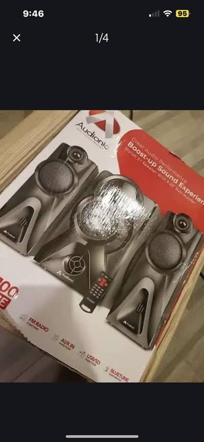 Audionic Mega 100 advance Bluetooth Speaker box open