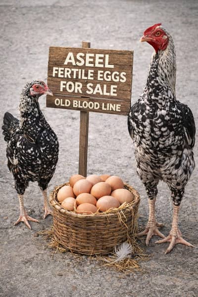 Aseel fertile eggs