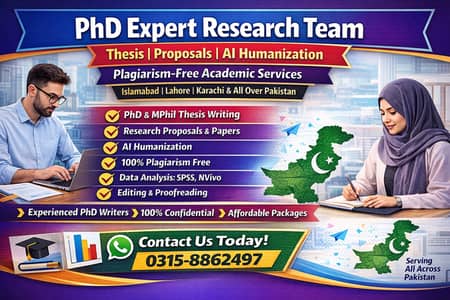 PhD Expert Research Team | Thesis, Proposals, AI Humanization |
