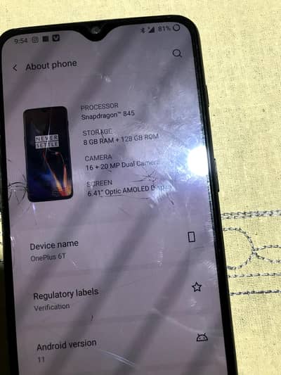 I'm selling my phone  one plus 6t 128gb