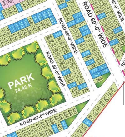5 MARLA FACING PARK PRIME LOCATION PLOT IN E BLOCK
