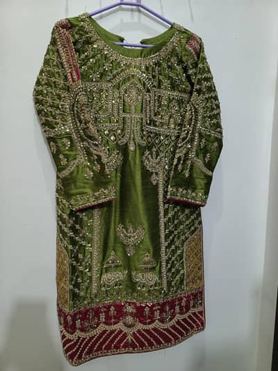 Heavy Embroidered 3 Piece Suit - Wedding/Party Wear