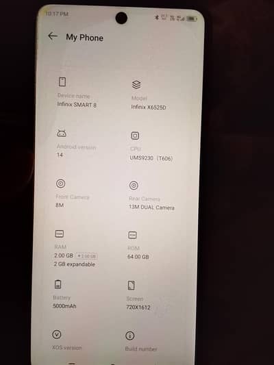 Infinix smart8 2+2 64