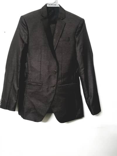 Dark Brown 2 Piece Suit For Men By Diners