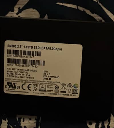 Samsung 1.92 TB SSD