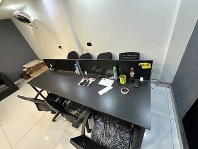 Office table and chairs