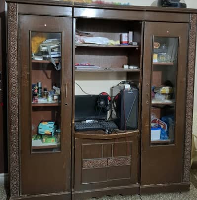 Wooden Storage Cabinet / Computer Cupboard for Sale