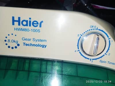 Haier washing machine twin tub model number HWM 80-AS