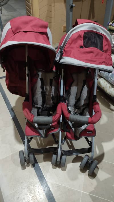 Twin baby stroller