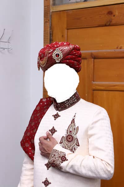 Groom sherwani for weeding dress with Kulla and khussa Rawalpindi