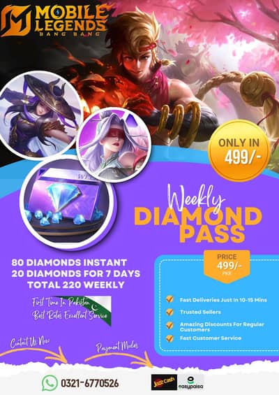 Mobile legends weekly diamond pass