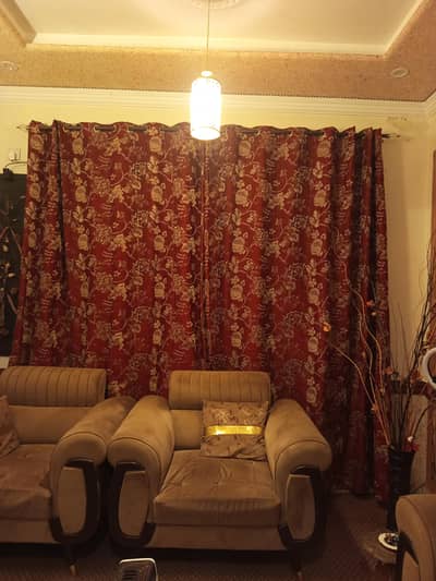 2 curtains long lenth smoot stuff good condition