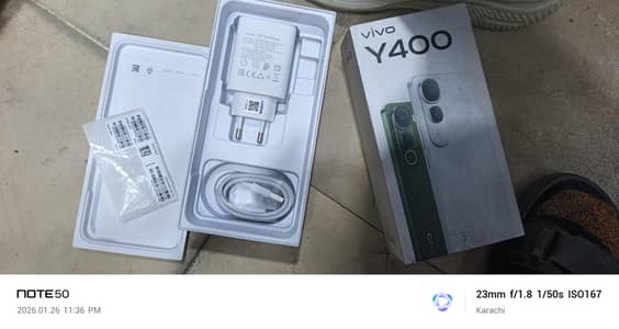 vivo y 400 8/256  03415411216 only WhatsApp