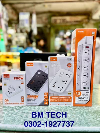 LDNIO Original Power Extension Sockets PD Fast charging Extention Wire