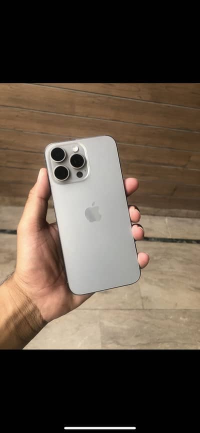 15 Pro Max PTA with box 256gb