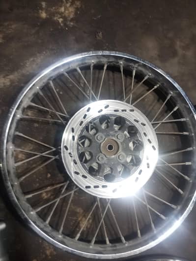 GS 150 FRONT AND REAR WHEEL WITH DRUM