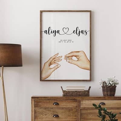 wedding gift, customize frame, anniversary gift