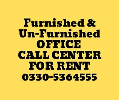 Office,Call center,Hall for rent 0330-5364555