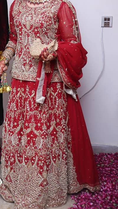Red bridal dress