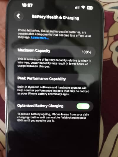 iPhone 14 pro max box wala battery 100 not boosted original condition