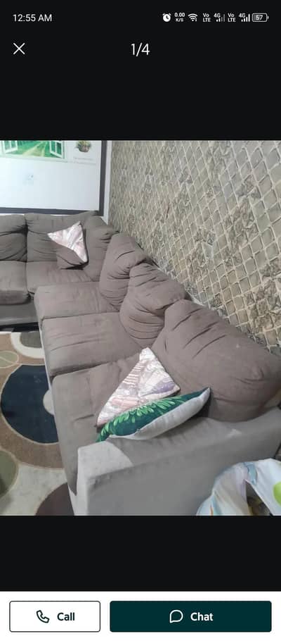 l shape 5 seater sofa
