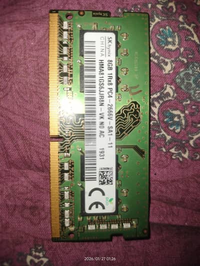 DDR 4 8gb ram