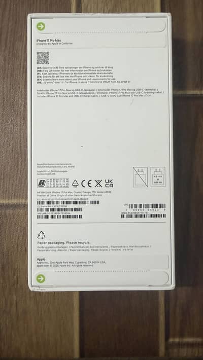 ******NEW****** UK VARIANT 1 TB IPHONE 17 ProMax