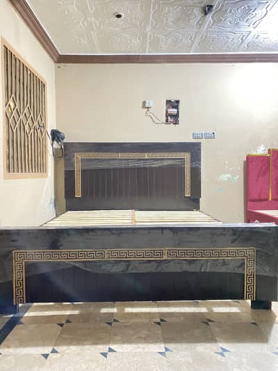 Heavy Wooden Double Bed with Stylish Design – Brand New | Only 31,500