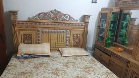 Bed, Side table, dressing, showcase for sale