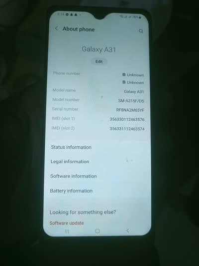 Samsung Galaxy A31