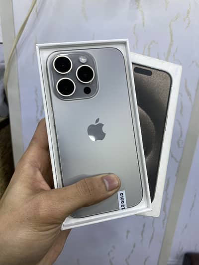 I phone 15 pro 128 GB Jv 98% Battery health with Box 10 by 10