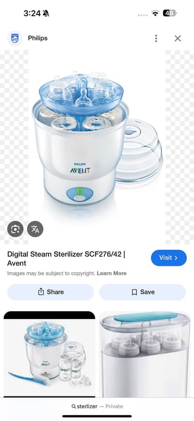 Avent bottle sterlizer