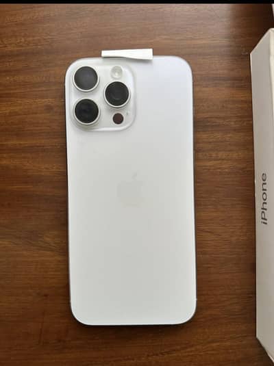 iPhone 16 pro max 256gb JV with box 100 health