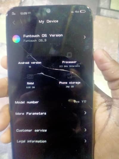 vivo y17  8/256  pta approved