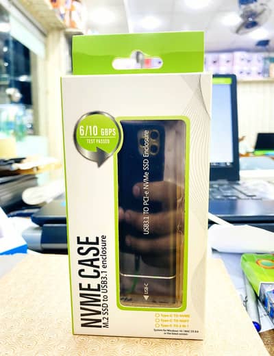 External Case For NVMe - USB3.1 To PCI-e NVMe SSD Enclosure - TYPE C