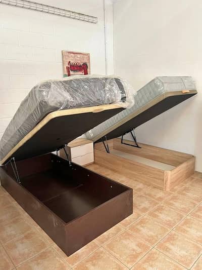 90x190 storage bed with mattress with headboard
