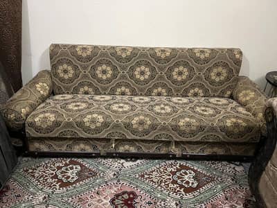 Sofa cum bed three seater in excellent condition for sale