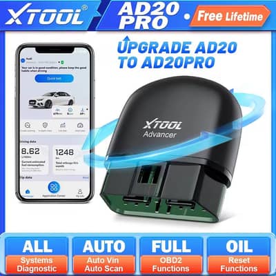 XTOOL AD20 PRO  All System Diagnostic Tools Full OBD2 Scanner OBD