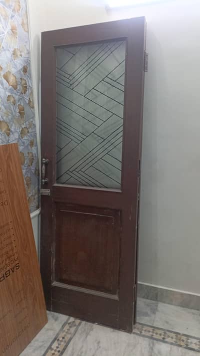 Used Door (Pair) For urgent Sale. with glass